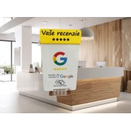 NFC karta s QR kódom vrátane príslušenstva pre Vaše recenzie