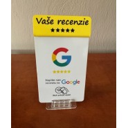 NFC karta s QR kódom vrátane príslušenstva pre Vaše recenzie