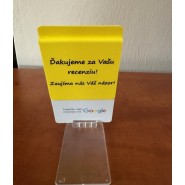 NFC karta s QR kódom vrátane príslušenstva pre Vaše recenzie